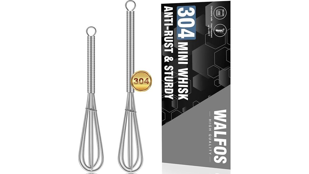 stainless steel mini whisks