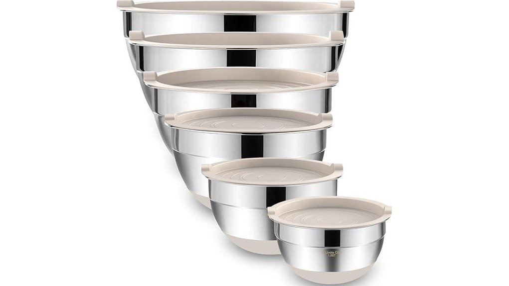 stainless steel mixing bowls