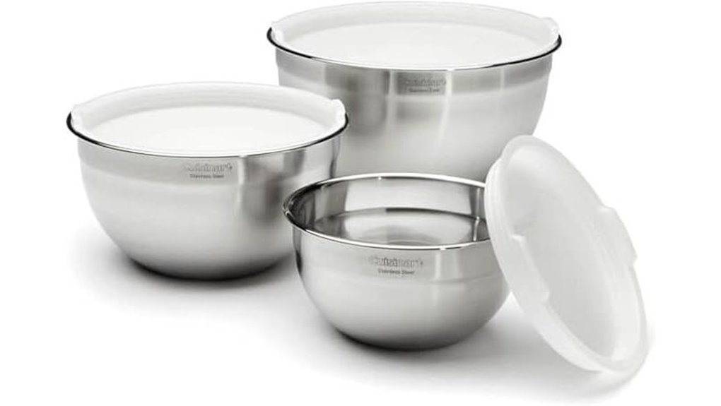 stainless steel mixing bowls