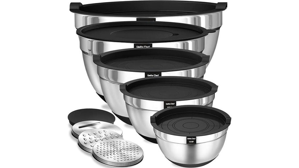 stainless steel mixing bowls