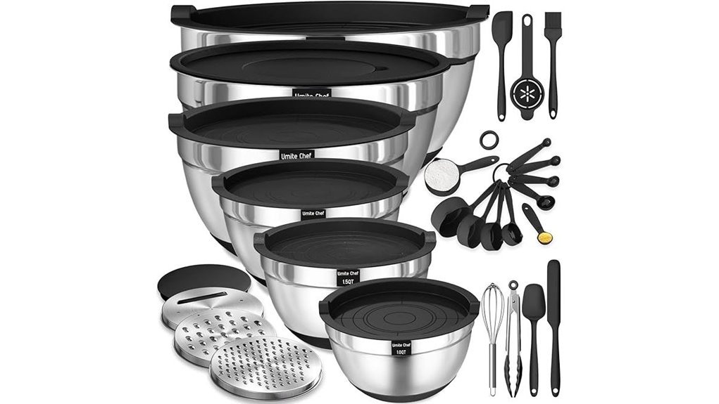 stainless steel mixing bowls