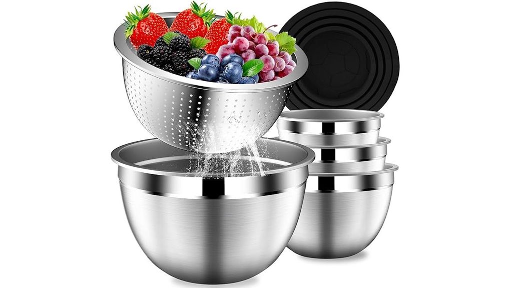 stainless steel mixing bowls