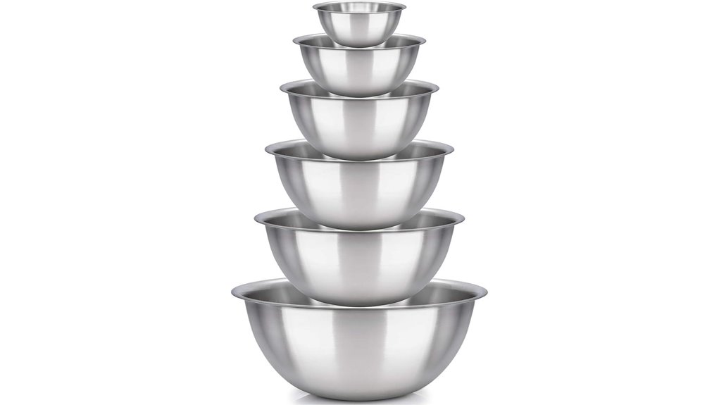 stainless steel mixing bowls