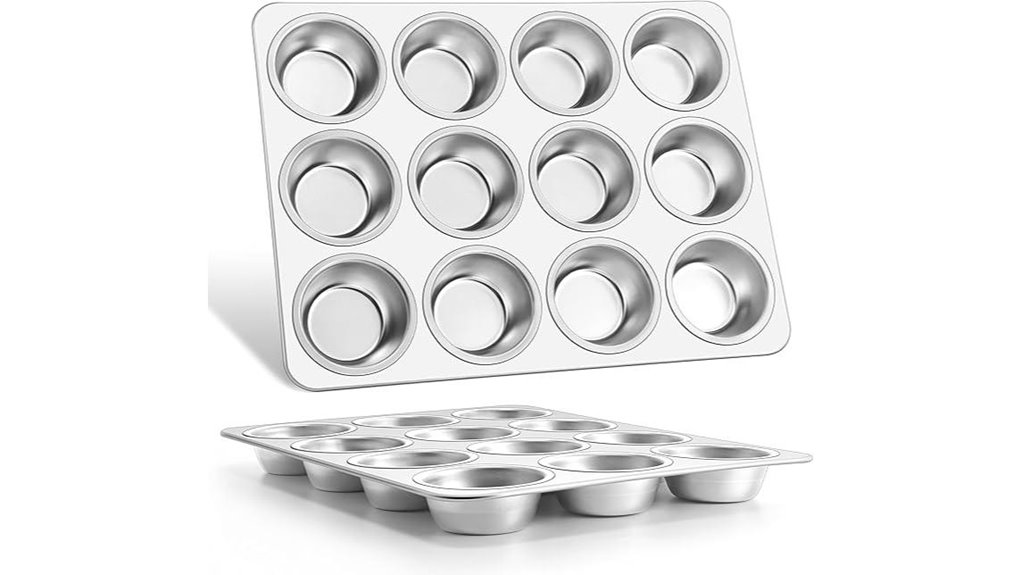 stainless steel muffin pan