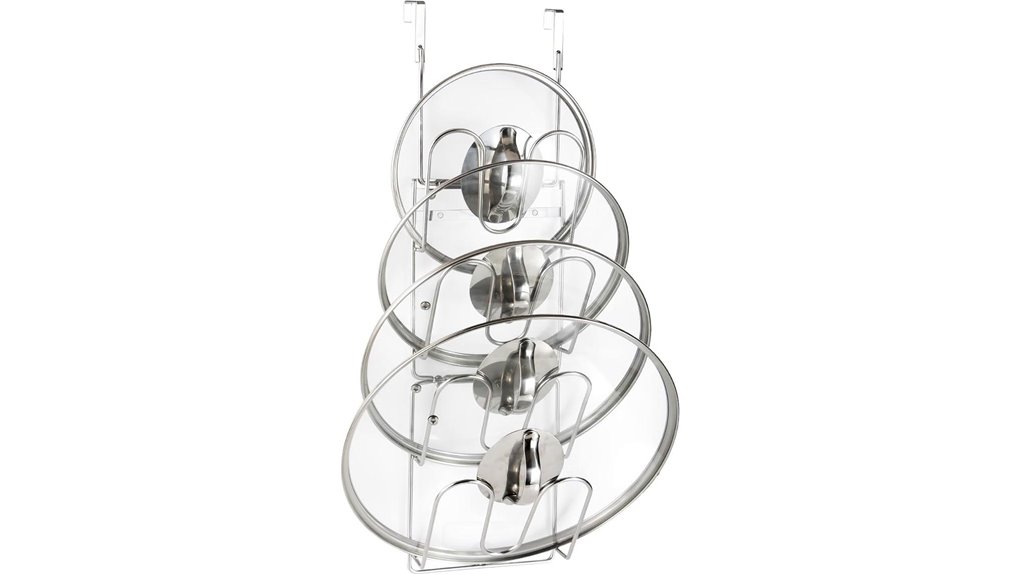 stainless steel pot lid organizer