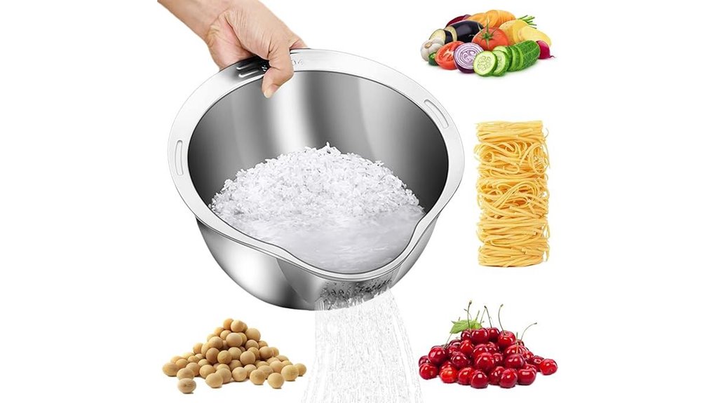 stainless steel rice rinser