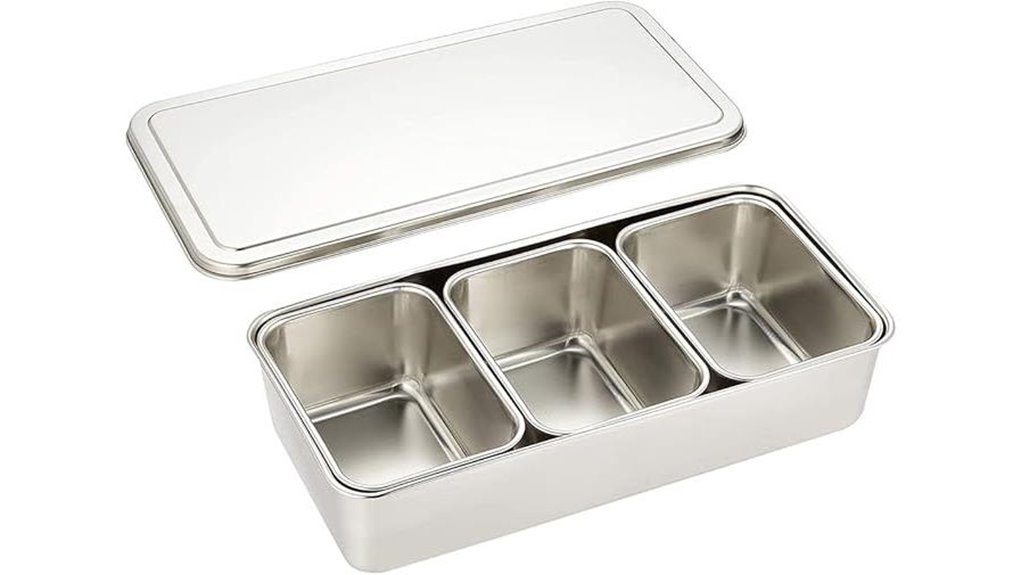 stainless steel seasoning containers