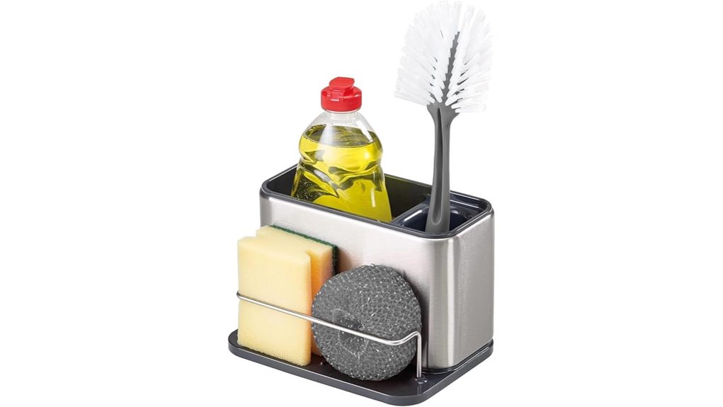 stainless steel sink organizer