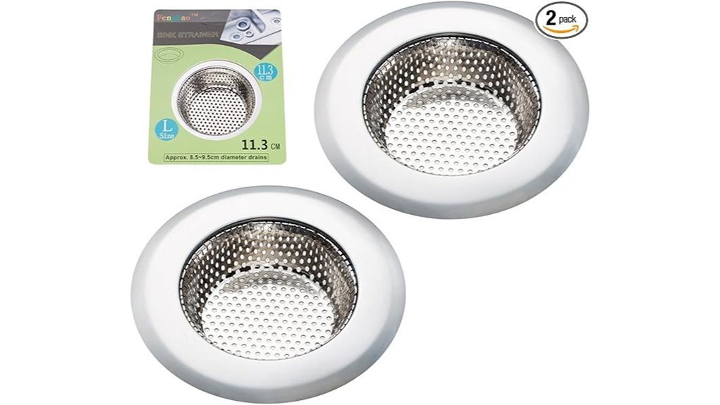 stainless steel sink strainer