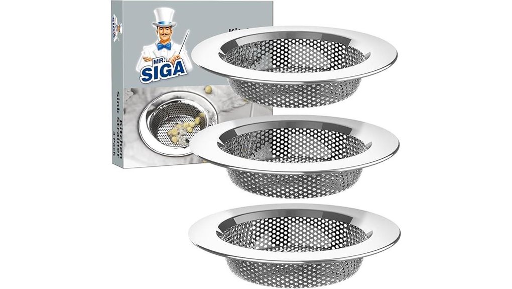 stainless steel sink strainer