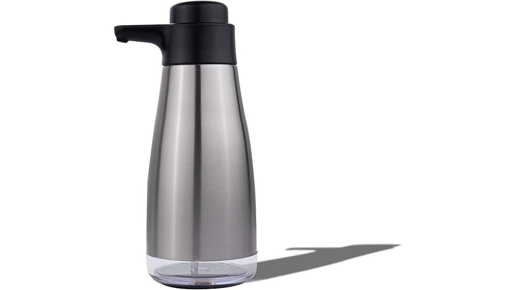 stainless steel soap dispenser