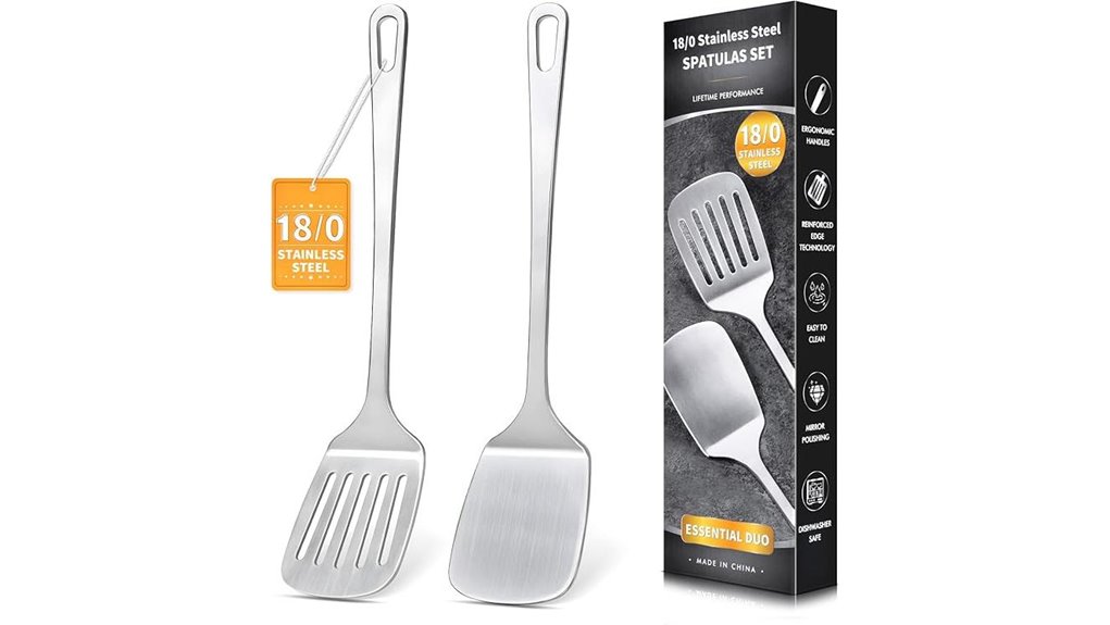 stainless steel spatula set