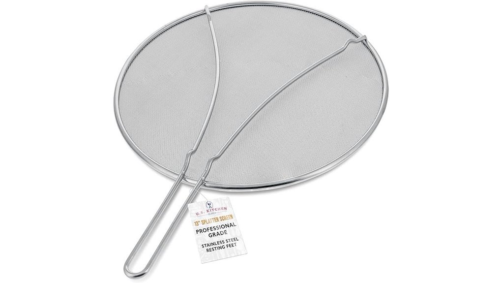 stainless steel splatter guard