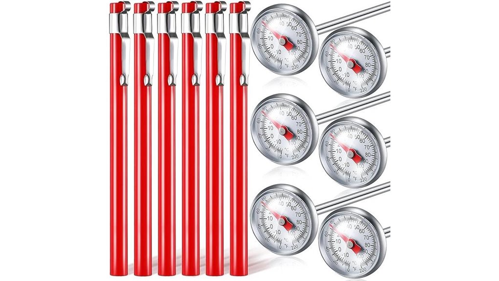 stainless steel thermometer set