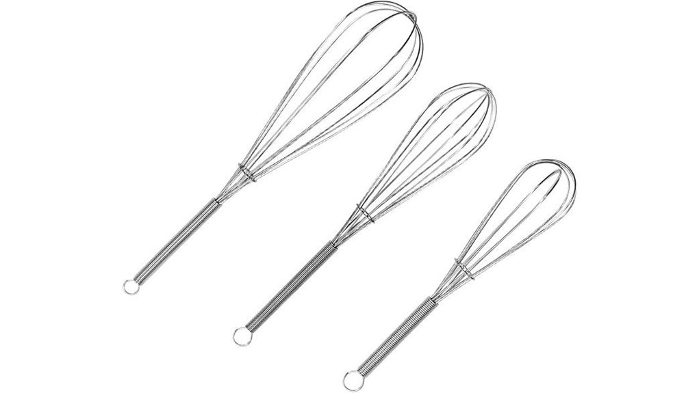 stainless steel whisk set