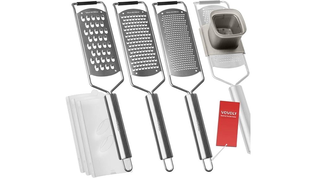 stainless steel zester grater set