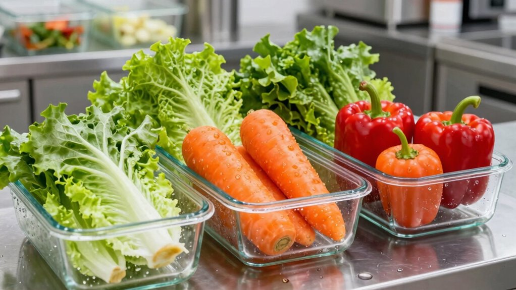 store veggies in breathable containers