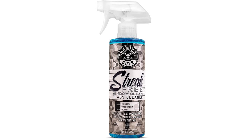 streak free glass cleaning solution