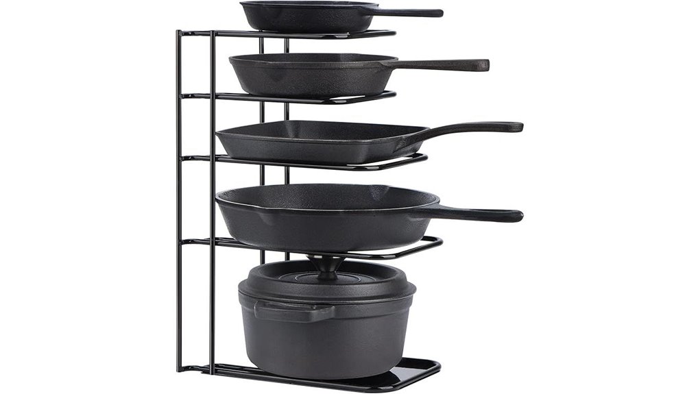 sturdy cookware storage solution