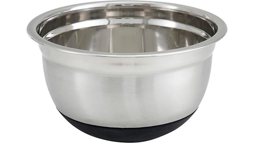 sturdy stainless steel bowl
