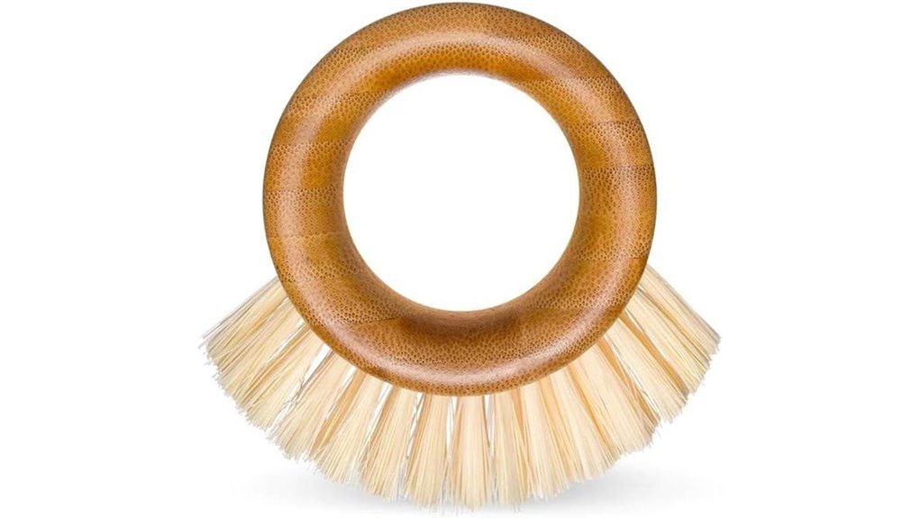 sustainable bamboo vegetable brush
