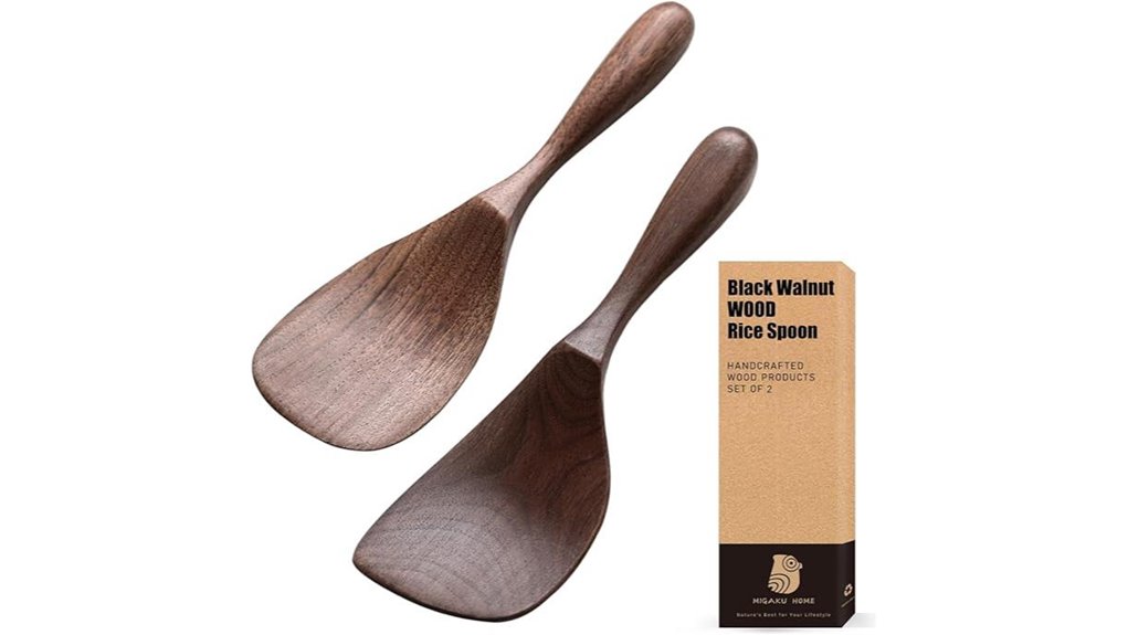 sustainable black walnut utensils
