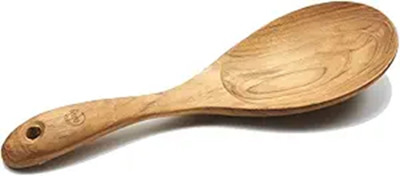 teak wood serving utensil