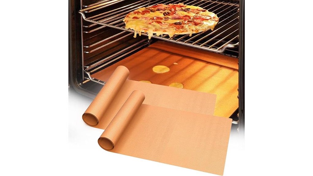 thickened copper oven liners