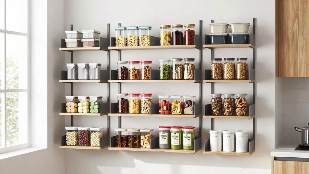 top adjustable pantry shelves