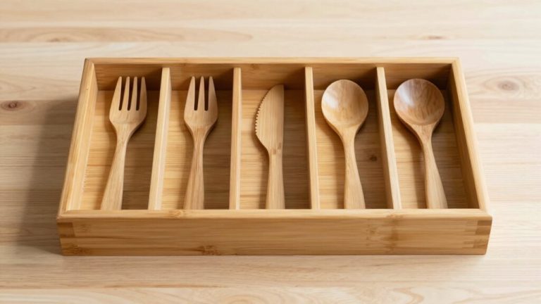 top bamboo cutlery organizers