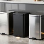 top cabinet trash bins