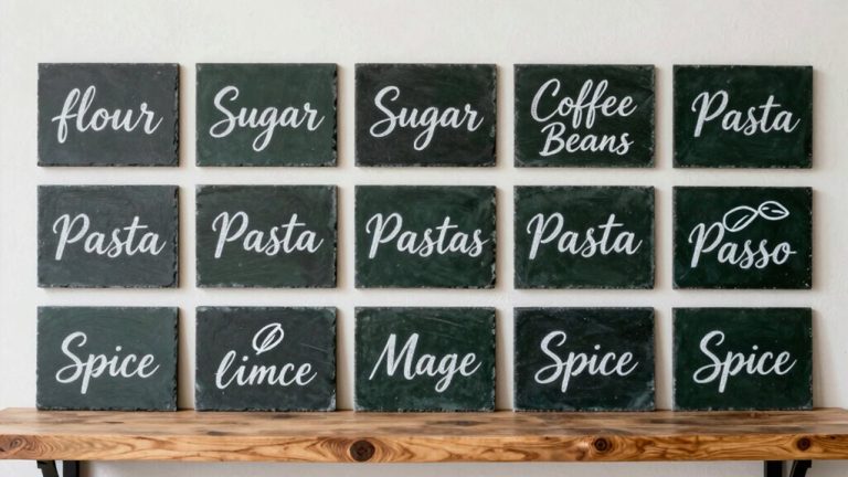 top chalkboard pantry labels