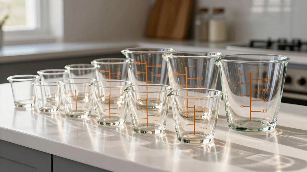 top glass measuring cups
