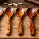 top heat treated wooden spoons
