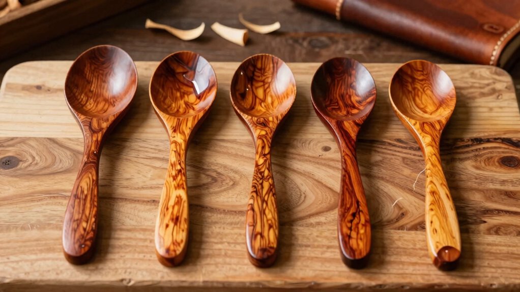 top heat treated wooden spoons