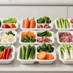 top ingredient prep trays