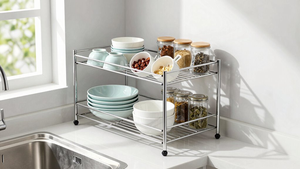 top over sink storage solutions