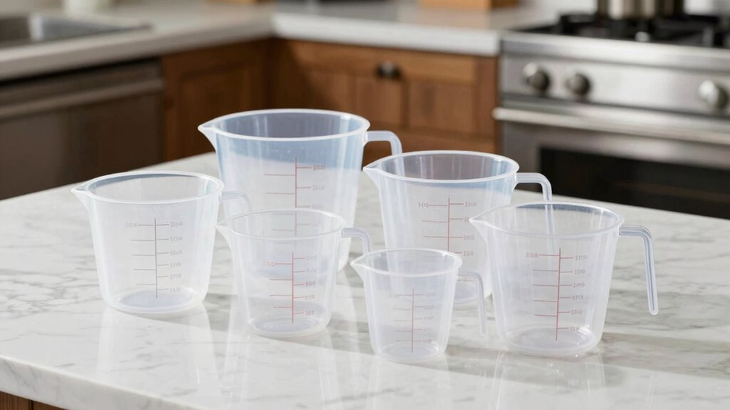 top plastic measuring cups