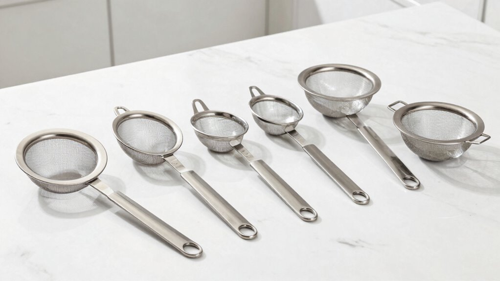 top pour spout strainers