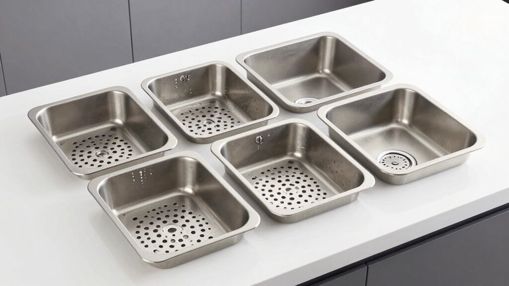 top sink drain baskets