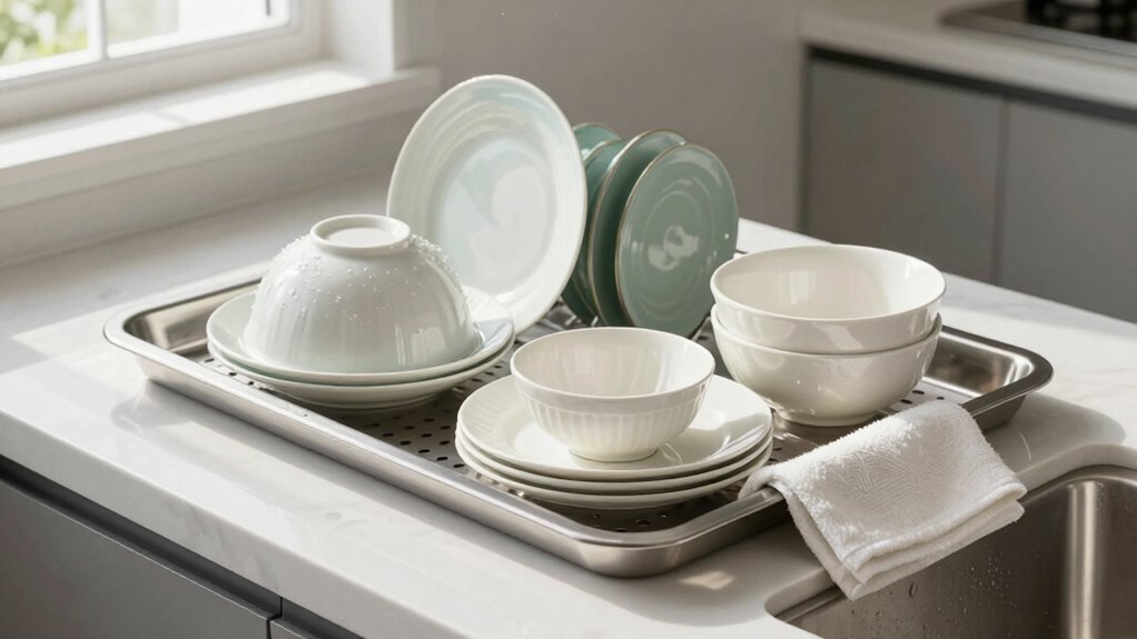 top sink drying trays