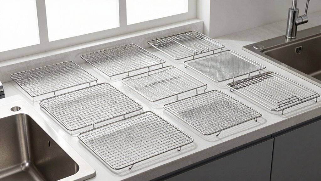 top stainless steel sink grids