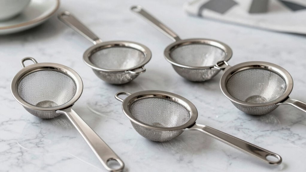 top stainless steel strainers