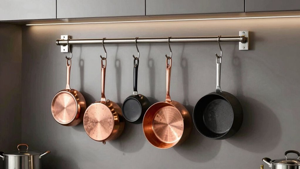 top wall mounted pot racks