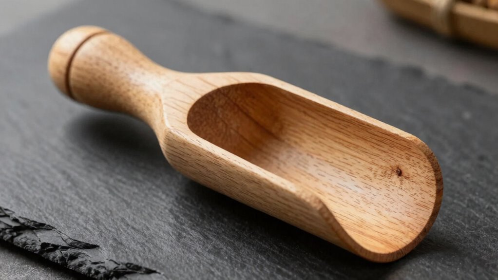 top wooden rice scoops
