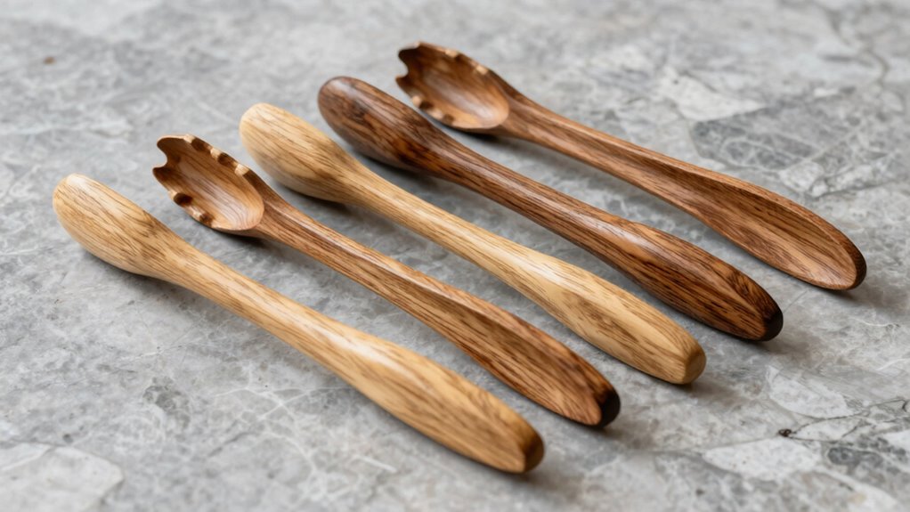 top wooden salad tongs