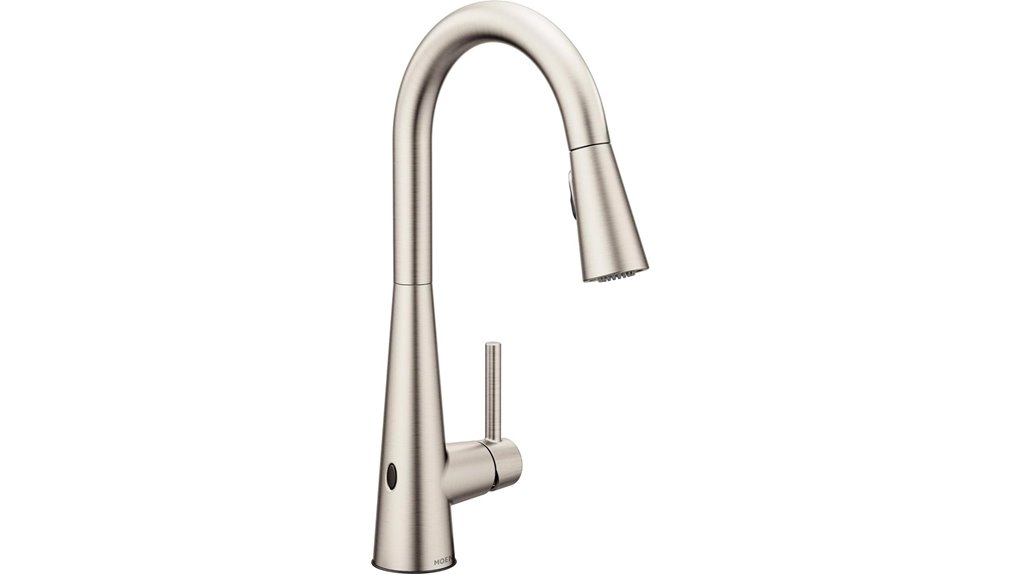 touchless stainless kitchen faucet