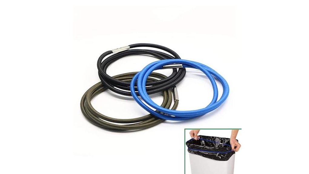 trash can rubber bands