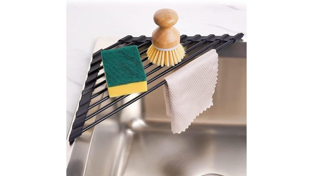 triangle sink drying rack