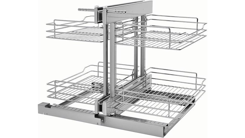 two tier corner wire organizer